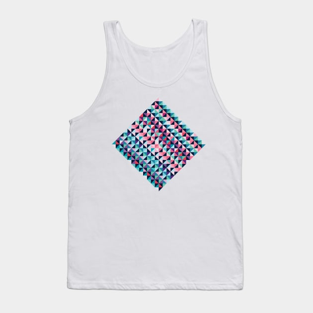 Retro rhombus mosaic Tank Top by IngaDesign